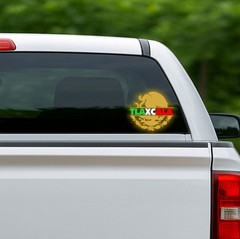 Tlaxcala Reflective Sticker with Mexican Coat of Arms Vinyl Decal