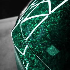 ESSMO PET Marble Forged Gloss Carbon Fiber Emerald Green Car Vinyl Wrap Decal