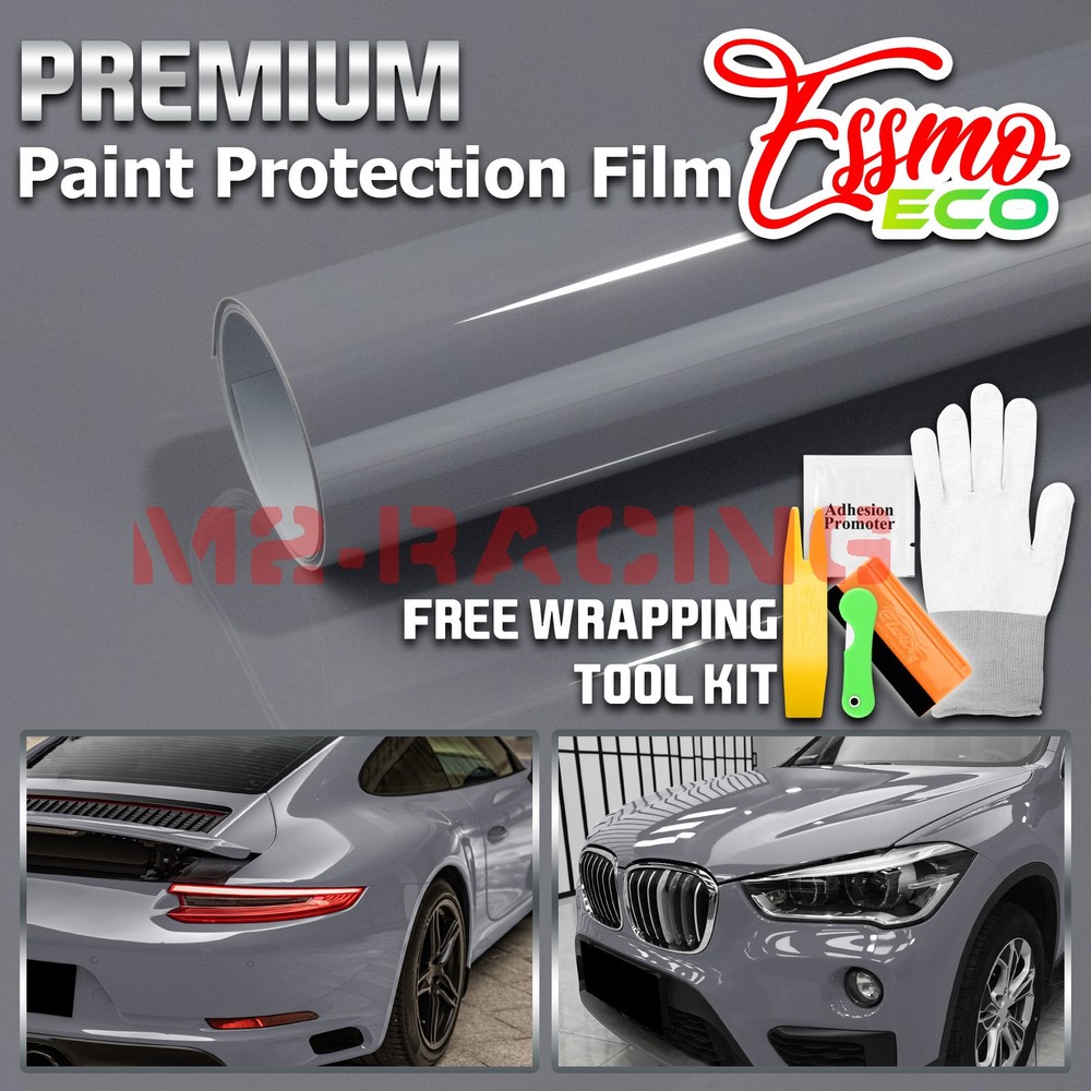 4FTx5FT PPF Nardo Gray Gloss Color Vinyl Paint Protection Film Scratch Car Wrap