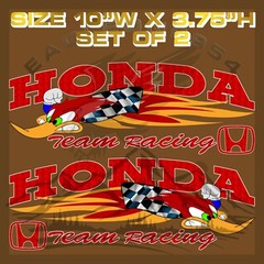 WOODY WOODPECKER RACING CAR DECAL VINYL STICKERS SET OF 2 RIGHT & LEFT #2417