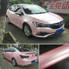 50FT Full Car Wrap Pearl Metal Matte Chrome Vinyl Sticker Sakura Pink Stretch US