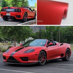 Air Free Full SUV Car Wrap Matte Chrome Satin Metal Vinyl Sticker Red 65FT BO