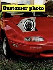 Mazda Miata MX-5 NA Front Bumper Mazda Outline Decal 7” Sticker Weatherproof