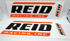 **Lot of 2** NHRA Contingency Vinyl Decal Sticker REID Racing Inc Transmission
