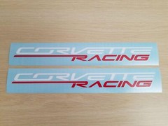 Pair Corvette Racing Combo-Color Decal Vinyl Sticker for Corvette Racing Cars