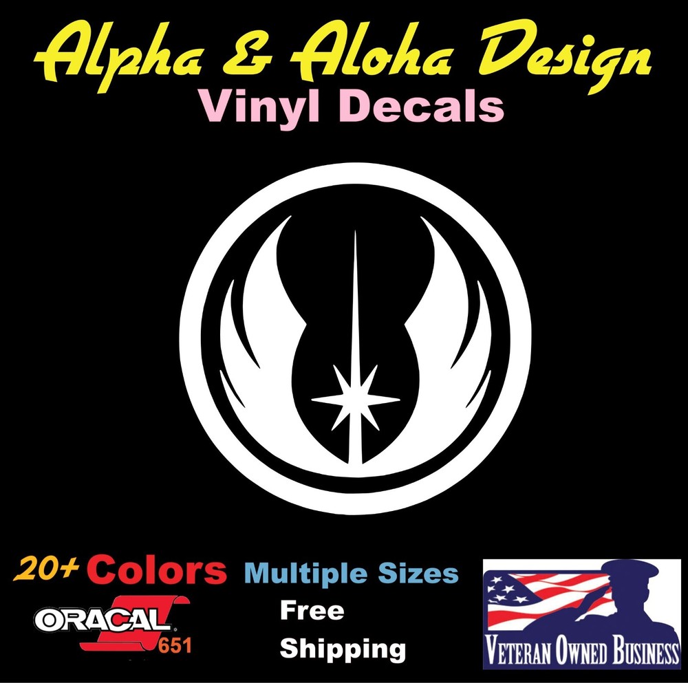 Jedi Order Star Wars Vinyl Decal Car Truck Laptop