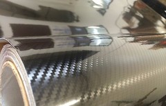 5D Gloss Black Carbon Fiber CF 2FT x 5FT Vinyl Auto Car Wrap Sticker Decals Film