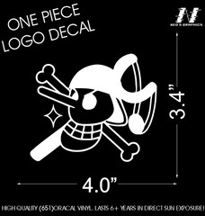 ONE PIECE LOGO Japanese Anime Usopp Decal CUSTOM High Quality Logo Sticker cool