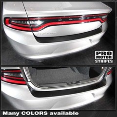 Dodge Charger 2011-2023 Rear Bumper Top Blackout Decal Stripe (Choose Color)