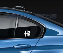 Alfa Romeo Pure logo Sticker Pair