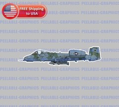 A-10 Thunderbolt II Decal Sticker Warthog Hog CAS USAF A10 G