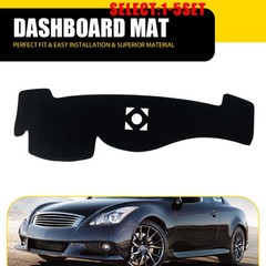 Black Dash Mat Dashboard Cover Pad For Infiniti G25 G35 G37 Q40 Q60 2008-15 1-5X