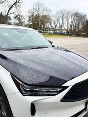 Ultra Gloss PET Liner Black Forged Composite Carbon Fiber Vinyl Wrap Air Release