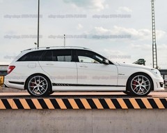 Matte Black Sport Side Stripes For Mercedes C-Class C63 AMG W204 CLS CLA C117 E