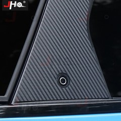 6Pcs For Ford Mustang Mach-E 2021-2022 Carbon Fiber B-Pillar Cover Trim Sticker
