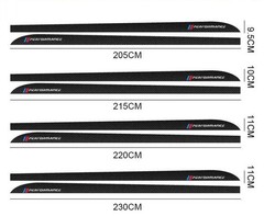 FOR BMW 1 2 3 4 5 SERIES X5X6 CARBON FIBER PATTERN MP SIDE STICKER SKIRT DECALS