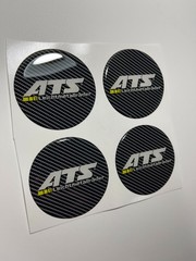 ATS Wheel Cap Stickers Set – 4pcs 3D Domed Resin Center Cap Emblem Decals