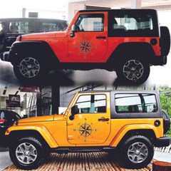 Car Sticker Compass Style Graphics Sticker Art Design Vinyl For Car RV Caravan