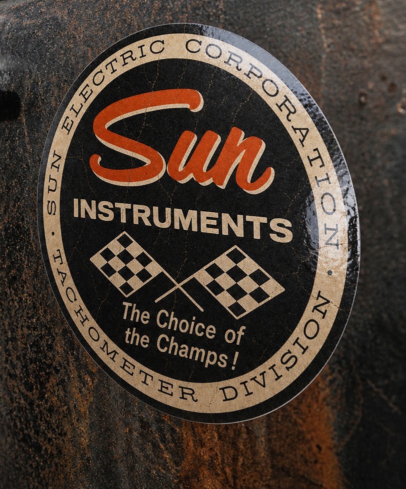 SUN INSTRUMENTS RAT ROD HOT ROD VINTAGE RACING GUNS TOOLS DECAL sticker