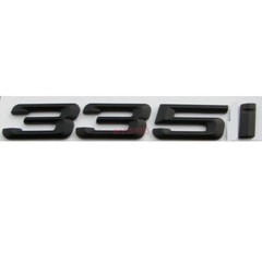 Matt Black Number Trunk Letters Badge Emblem Sticker for BMW 3 Series 335i