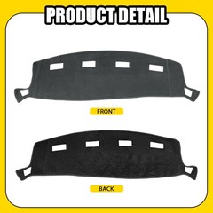 For Ford F150 2021-25 Dash Cover Mat Black Dashboard Carpet Style Protector 1-5X