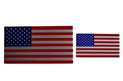 3D Metal American Flag Decal Sticker Emblem (Combo Pack)