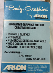 NOS Body Graphics Stripe Kit by ARLON ; Cosmos; Silver; 1712-07