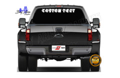 Custom Text Vinyl Window Decal Outdoor Fade-Resistant Waterproof 24″36″48″