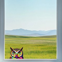 Colorful Animal Stickers Vinyl Self-adhesive for Window Wall Refrigerator Car