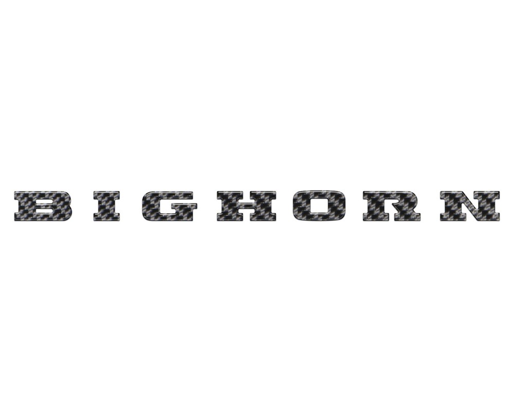 Bighorn Tailgate Emblem Inserts – fits 25-26 Ram 1500/2500/3500