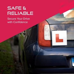 Magnetic L Plates for New Car Driver-Water Proof, Magnetic 1.1MM EXTRA THICK