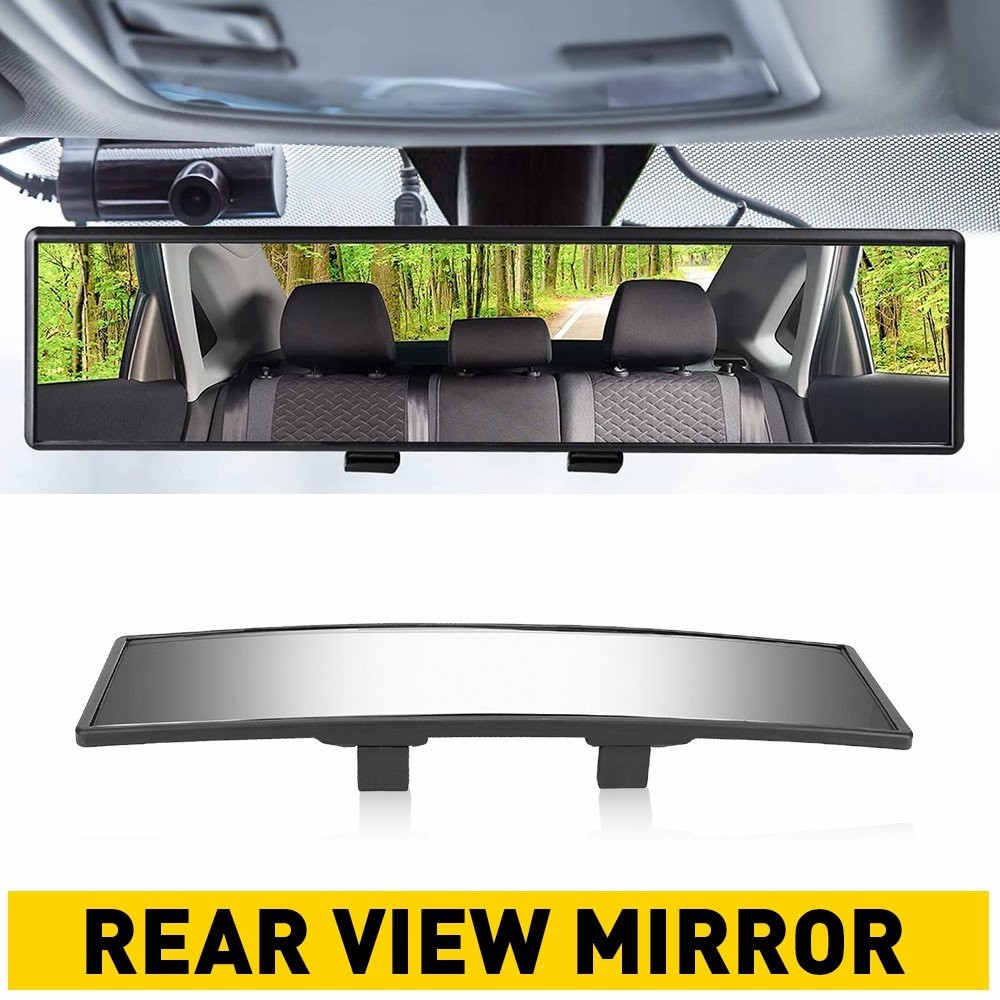 1/2Set Universal Interior 240MM Car Rear View Wide Angle Convex Clear Rearview M