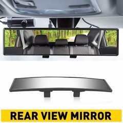 1/2Set Universal Interior 240MM Car Rear View Wide Angle Convex Clear Rearview M