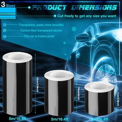 3 Rolls Gloss Black Vinyl Wrap with Tools Vinyl Wrap Rolls Car Wrap Vinyl Bla…