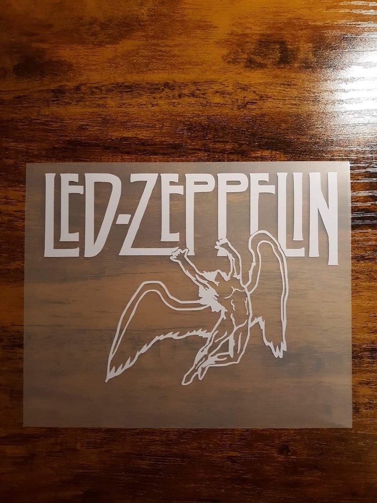 LED-ZEPPELIN SWAN SONG VINYL WINDOW DECAL 5″ 1/2 x 4″