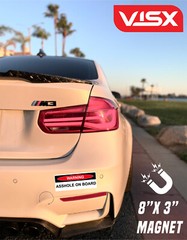 Warning Ahole On board Bumper Magnet Decal funny car JDM ass caution tailgate