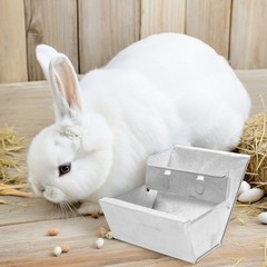 2 Count Small Animal Food Dispenser Bowl Bunny Accessories for Rabbits