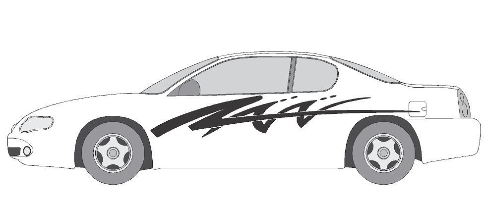 VINYL GRAPHIC #A731 SIDE DECAL AUTO SUV VEHICLE CROSS OVER SWOOSH TRUCK SUV