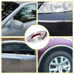 Chrome Trim Molding, Body Side Trim Strip for Car/Truck Bumper Door Window Guard
