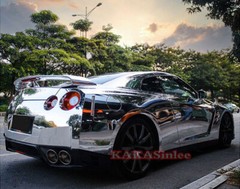 Full Car Wrap Silver Flexible Reflective Mirror Chrome Metallic Vinyl Sticker US
