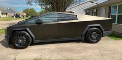 Cybertruck DIY PPF Paint Protection Film Wrap Color Change Satin Mocha Brown