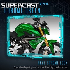 Supercast Flex Stretch Mirror Chrome Vinyl Wrap Sticker Roll Air Release – Green