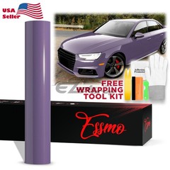 ESSMO PET Super Gloss Negroni Purple Vehicle Vinyl Wrap Decal Sheet Like Paint