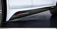 FOR BMW 1 2 3 4 5 SERIES X5X6 CARBON FIBER PATTERN MP SIDE STICKER SKIRT DECALS