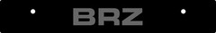Vanity License Plate Delete – Gloss Black Acrylic Engraved (FITS: BRZ)
