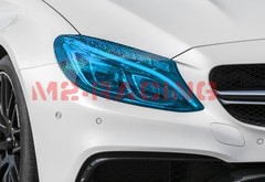 Headlight Hex Holographic Gloss Royal Blue Taillight Tint Film Fog Light Sticker