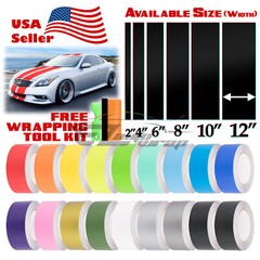 Matte Color Racing Stripes Vinyl Wrap Sticker For Infiniti G37 Stripe 10FT /20FT