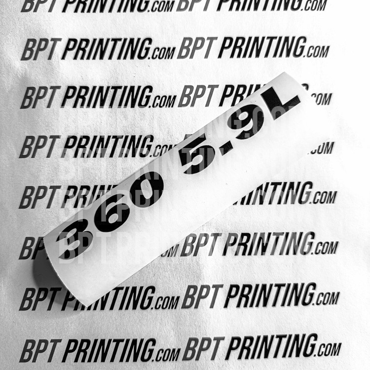 2x 360 5.9L Vinyl Decal Sticker Exterior Matte Black