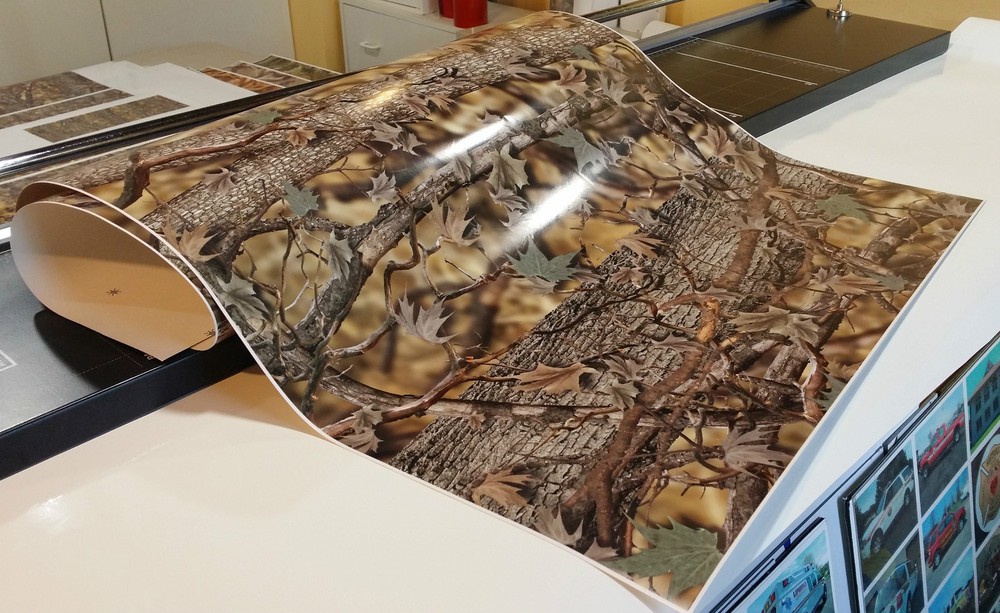 CAMOUFLAGE VINYL DECAL 48″ x 24″ 3M GLOSS TRUCK CAMO TREE PRINT PICKUP CAMO