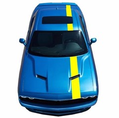 NEW Fits CHALLENGER 8″ Single Offset Racing Stripes Vinyl Decal Graphics